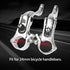 ZJchao Bike Brake Lever, 1Pair 24mm Aluminum Alloy Handlebars Bar Handle, Mountain Cycling Accessory