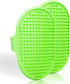 Lillian Ruff Dog Bath Brush, 2 Pack Flexible Rubber Shower Brush with Adjustable Strap
