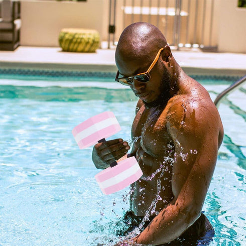 Water Exercise Dumbbells, Aquatic Exercise Dumbbell Pair, Foam Pool Weights for Water Fitness