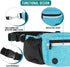 PetAmi Dog Fanny Pack, Treat Pouch for Walking, Built-in Poop Bag Dispenser, Water Bottle Holder (Turquoise)