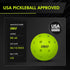 Seamless 40 Pickleball Balls, Outdoor Pickleballs USAPA Approved, Enhanced Durability Pickle Ball with Roto-Molded