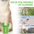 Dog Paw Cleaner, Portable Dog Paw Washer Pet Cleaning Silicone Brush with 3 Absorbent Towel, Pet Foot Cleaner for Small Breed Dogs(Green)