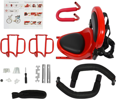 Mlonausz Rear Child Bike Seat Baby Kids Bicycle Chair Carrier Safety Toddler Back Seat