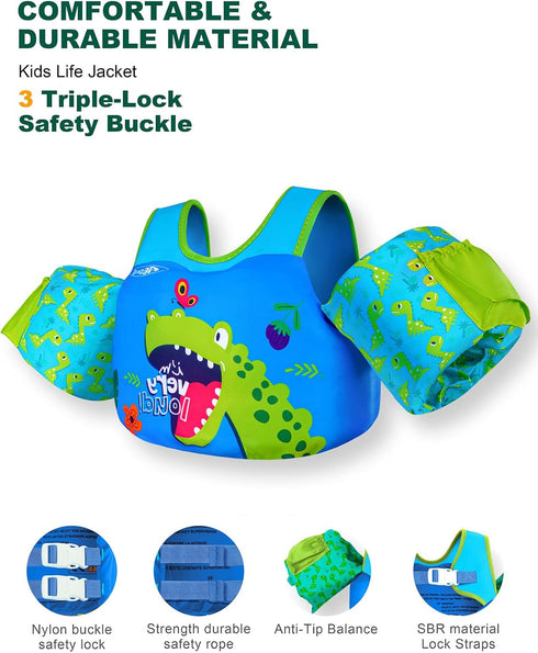 AEOCOO 20-30-50-60-70 1-3-5-6-9 Swimming Swimmies, Puddle Float Jumper Pounds, Toddler Swim Vest for Years Old, Pool