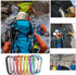 Large Carabiners Keychain, 3" Aluminum D Shape Durable D-Ring Clip Hook for Camping Accessories