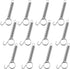 Lockable Spring Cage Latch for Pet Doors, 8.5cm, Silver