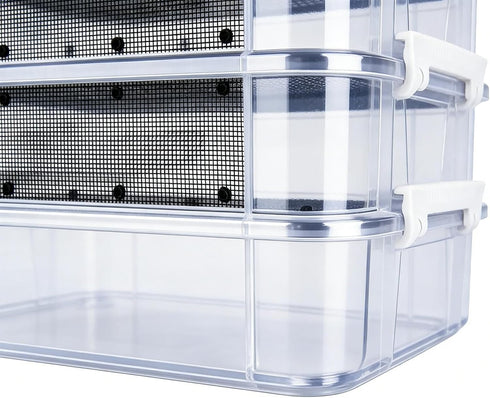 Genrico 4 Flour Breeding Kit Breeding Kit with Mesh of Levels | for with Handle | for Sugar Petaurus, Reptiles