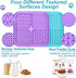 2PCS Licking Mat for Dogs with Suction Cups, Premium Lick Pad for Anxiety Relief, Slow Feeder Dog Bowls, Perfect for Bathing, Grooming and Training