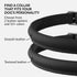 CollarDirect Rolled Leather Dog Collar, Soft Padded Round Puppy Collar, Handmade Genuine Leather (6 Inch, Black)