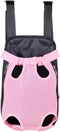 Dog Carrier - Pink Legs Out Front Pet Carrier Backpack - Comfortable Puppy Bag with Shoulder Strap for Travel Hiking