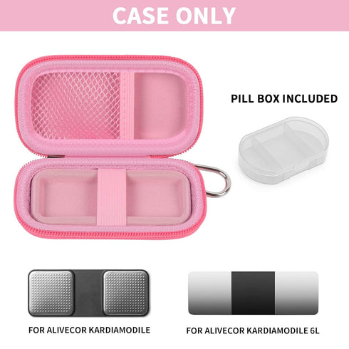 PAIYULE 6L 6L 1L Heart Rate Monitor Case for KardiaMobile / Max Personal EKG Monitor Storage Holder Fits for Cardiac