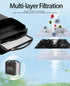 8W Turtle Tank Filters Replacement Aquarium Filters - 4PCS Low Water Level Material Filter Cartridges