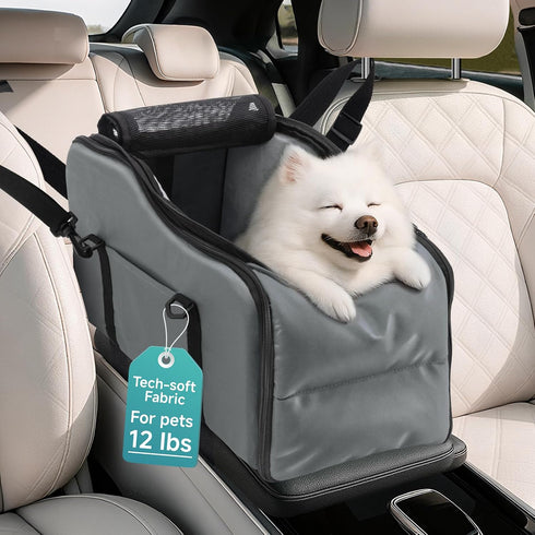 Center Console Dog Car Seat - Suitable for Small Dogs and Puppies