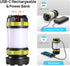 2 Pack 6 3600mAh IPX4 LED Camping Lantern Flashlight Rechargeable, Consciot Portable Torch with Light Modes, Power