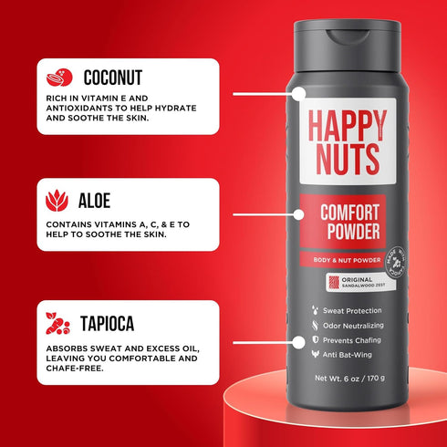 Pack HAPPY NUTS Comfort Starter - Cream and Powder Deodorants