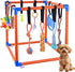 QUJOGA Puppy Play Gym for Small/Medium Dogs with 10 Hanging Puppy Teething Toys,Dog