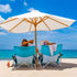 HAUSHOF Low Beach Chair, Mesh Back Folding Chair, Lightweight Low Seat Camping Chairs with Cup Holder, Carry Bag