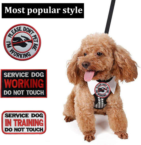 Service Dog Working Patch, Do Not Touch Military Tactical Badge Hook & Loop, Please Do Not Pet Me I'm Working (3.15"