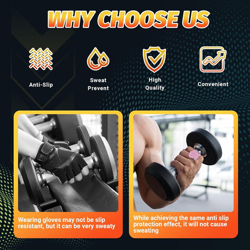 2 pcs Anti-Slip Silicone Rypt Grips for Men & Women, Hand Grip Gryp Weight Grip for Deadlifts Pull-Ups, Gym Grips