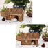 Hamster Wooden Hideout House - Natural Climbing Play Hut for Dwarf Hamster, Small Mouse, Rat, and Gerbil