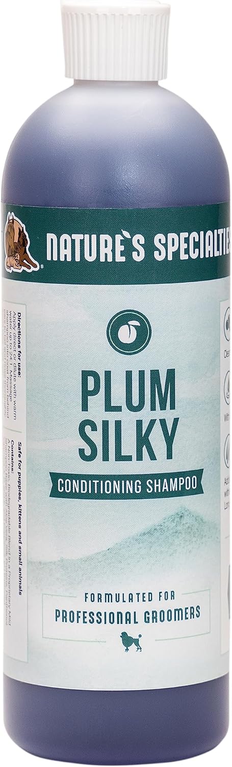 Nature's Specialties Plum Silky Ultra Concentrated Dog Shampoo Conditioner, Makes up to