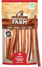 Natural Farm Odor-Free Thin Bully Sticks (12”, 12-Pack) All-Natural Long-Lasting Dog Chews, 100% Beef Pizzle,