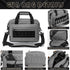 VEAGIA Pistol Case Range Bag, Soft Carrying Shooting Bag for 2 Pistols and Ammo Pouch