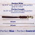 Leather Short Dog Leash 15 Inch, Braided Traffic Lead for Large Dogs, Heavy Duty Leather (Brown)