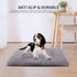 Reversible Dog Bed Mat with Plush and Corn Velvet, Soft Warm Pet Cushion, Washable Sleeping Mattress Bed for Small