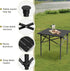 MIIEELO 20x20 in Portable Folding Camping Table Ultralight Collapsible Table Outdoor Camp Table Outdoor Side Table