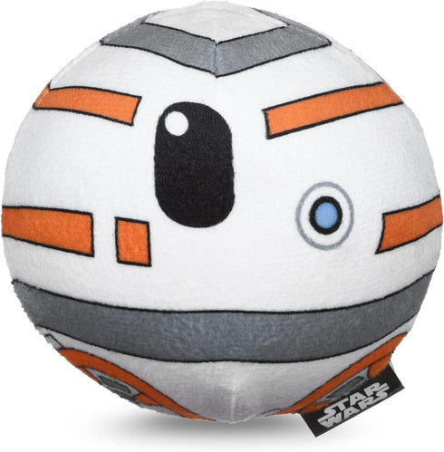 Star Wars for Pets BB-8 Plush Squeaky Ball, Soft Fabric Dog Toy, 4 Inch Chew Toy for Dogs
