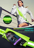 LED Reflective Belt Sash, High Visibility Night Running Safety Gear, Rechargeable Light Up Running Belt