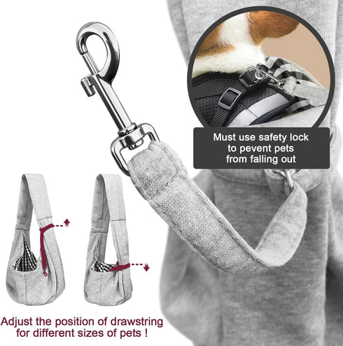 Stylish Dog Carrier Sling for Traveling, Comfortable Purse for Small Dogs, Hands-Free Design