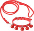 Balacoo Pet Collar and Leash Combo with Jingle Bell Dog Collar and Pulling Leash Rope Strap for Outdoor Use