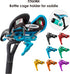 GORIX Bicycle Bottle Cage Adapter Mount, Adjustable MTB Road Bike Handlebar Water Bottle Holder (GX-SDLBC)