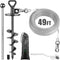 SELEWARE 49 ft Dog Tie Out Cable and Stake - Anti-Rust Dog Anchor for Large Dogs up to 220 lbs