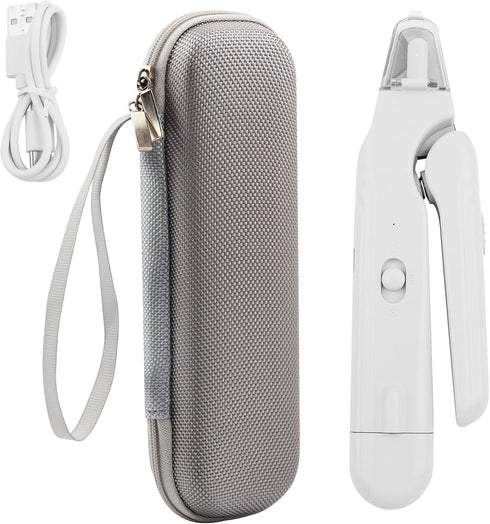 Londehuhai 2-in-1 Trimmers, Trimmer Dog Nail Grinder & Dog Nail Clippers Dogs with LED Light + Splash Guard + Storage