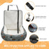 30 lbs, Dog Car Seat for Small Medium Dogs Under Fully Detachable and Washable Cat Booster Car Seats for Front & Black