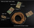 Tactical Flag Bungee Elastic Fastener Strap Shock Cord for Molle Webbing Loop Cord Lock