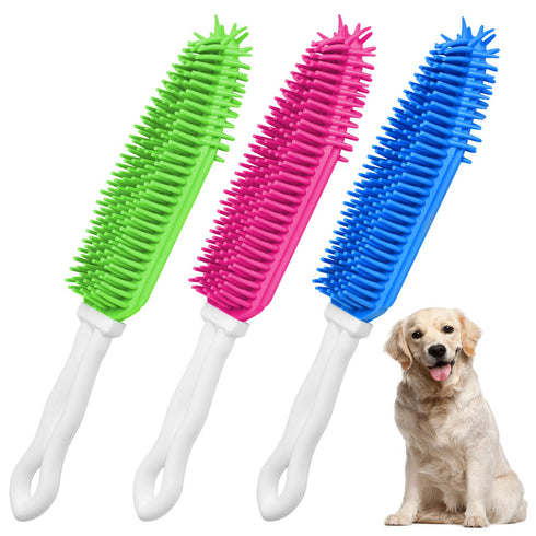 3 Pieces Pet Hair Remove Brush, Akamino Car & Auto Detailing Brush for Dogs Cats
