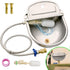 boajf Automatic Dog Water Dispenser with Drain Hole & Drain Valve, Stainless Steel
