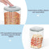 4.2Qt 2Pack 1 1 LEAWALK Airtight Dog Cat Food Storage Container and Dog Treat Containers BPA-Free, PET Clear Stackable