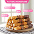 6 Inch 17.6 oz Dog Treats, Triple Flavor Rawhide Rolls, Chicken Duck and Chicken Liver Wrapped Rawhide Dog Chews