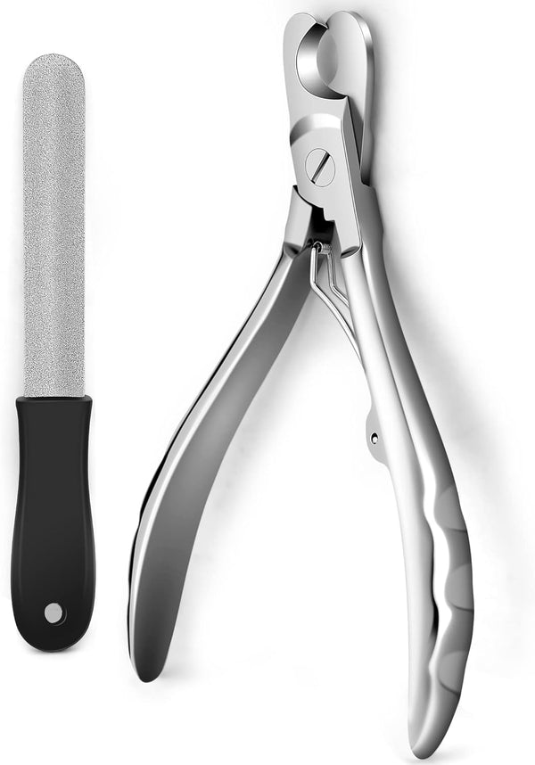 Gobeigo Upgrade Wide Open Dog Nail Clippers for Large Dogs Cut Like