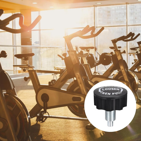 uxcell M18 Pull Pin Spring Knob Replacement Parts, Black 5Pcs for Fitness Exercise Bike