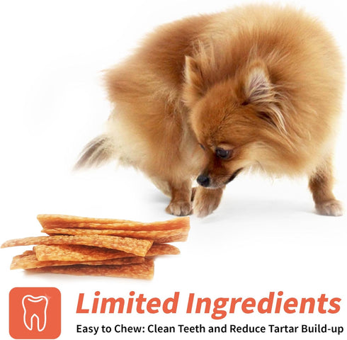 Chicken Dog Chew Chips, Puffed Human Grade Chicken Treat, Rawhide Alternative, 12pcs/Pack