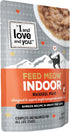 I AND LOVE AND YOU Feed Meow Indoor Wet Cat Food - Mackerel, Grain Free, Shredded, 3oz Pack of 12