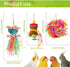 YUEPET 4 Pack Bird Shredder Toys - Small Parrot Chewing Toys for Parakeets, Parrotlets, Lovebirds, Cockatiels