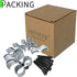 HITTITE 8 Set Dog Kennel Panel Clamps for Chain Link Fence Panel with 1-3/8"/32mm Diameter, Saddle Clamps