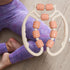 harayaa 9 Muscle Roller for Legs Massage Rollers for Muscles Manual Wheels Cellulite Roller for Thighs Foam Roller